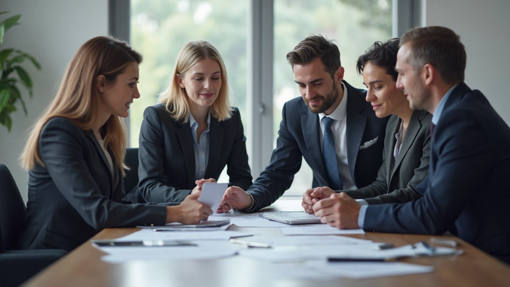 Команда аудиторов обсуждает результаты проверки финансовых отчетов
